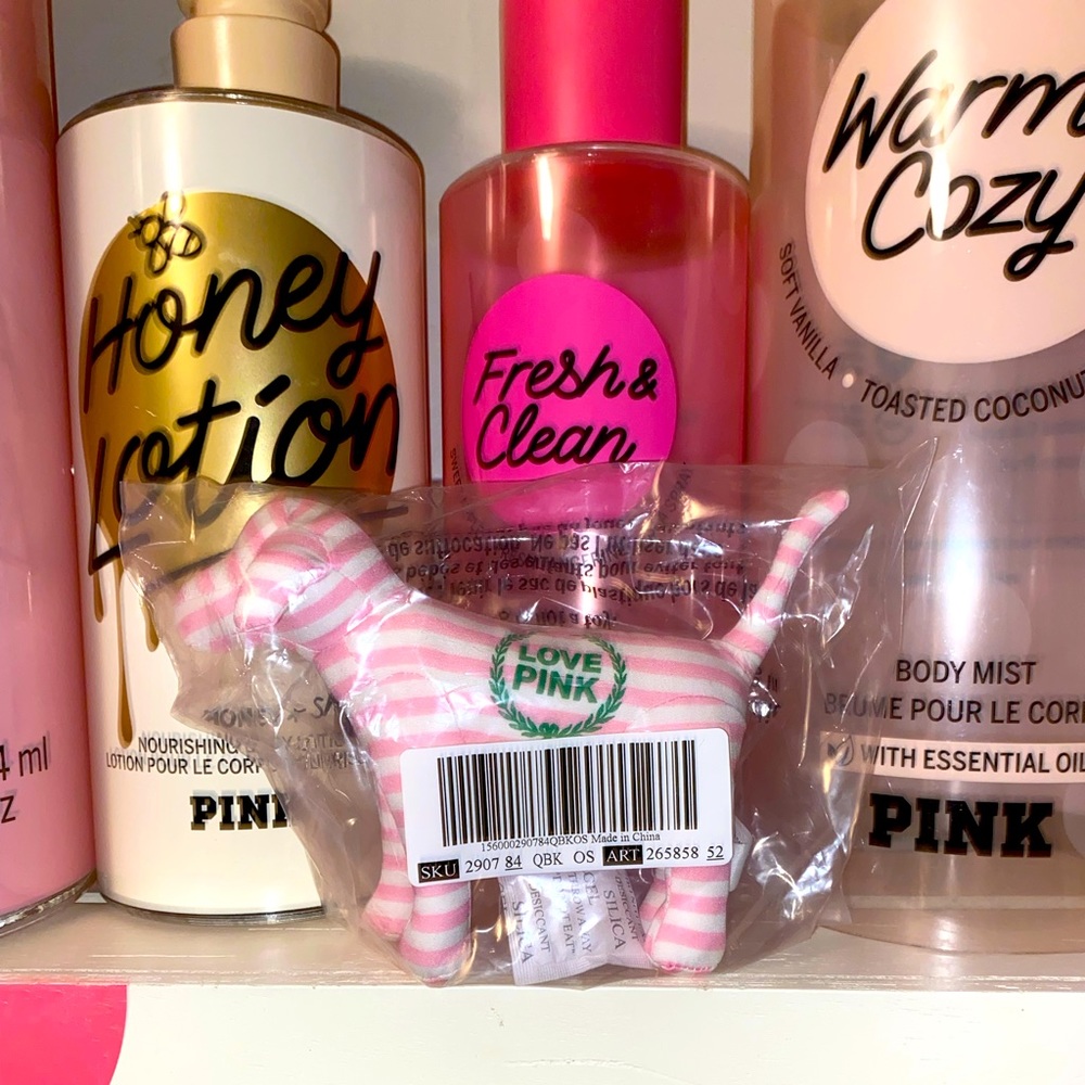 NEW Victoria’s Secret PINK 2022 mini OG dog pink striped NIP HTF